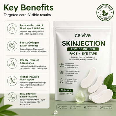 Celvive - Skinjection Peptide Infused Face + Eye Tape
