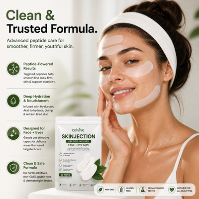 Celvive - Skinjection Peptide Infused Face + Eye Tape
