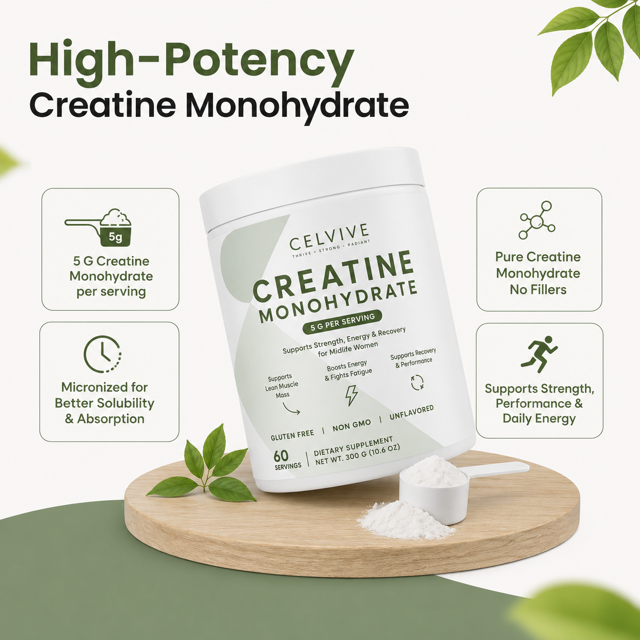 Creatine Monohydrate For Midlife Women's