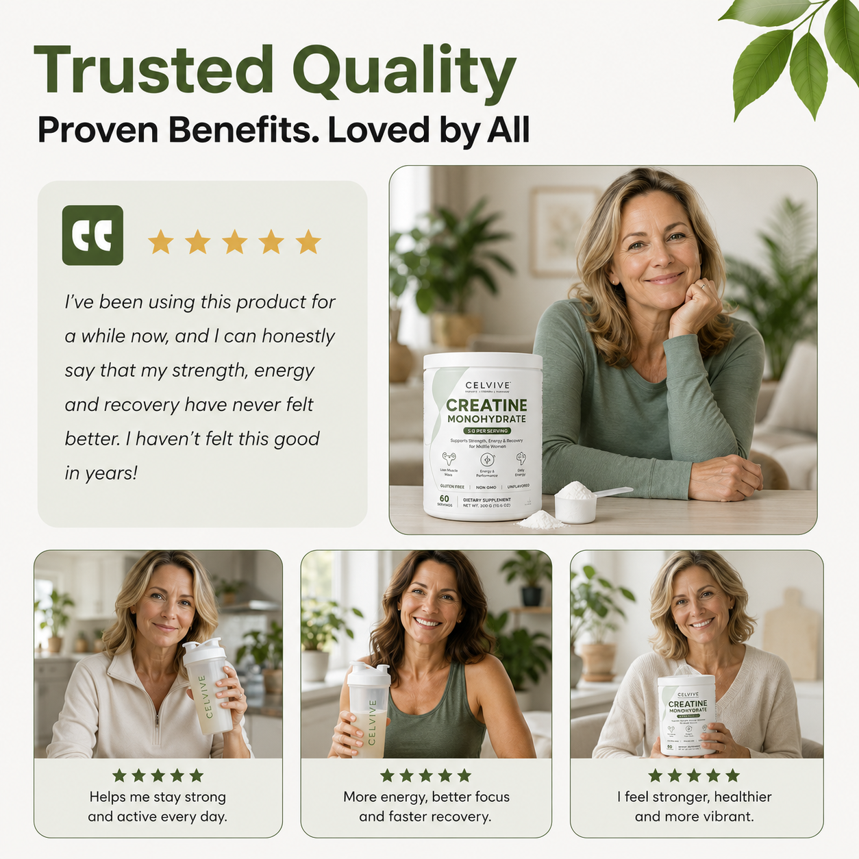 Creatine Monohydrate For Midlife Women's